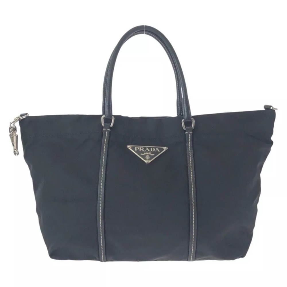Prada Tesoro Black Tote Bag nylon